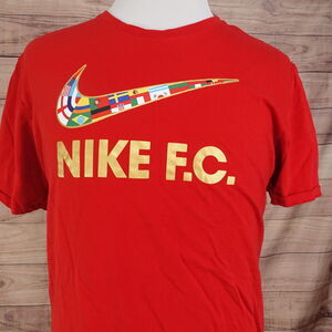 NIKE‎ F.C. FOOTBALL CLUB FUTBOL ATHLETIC CUT TSHIRT SZ XL SOCCER